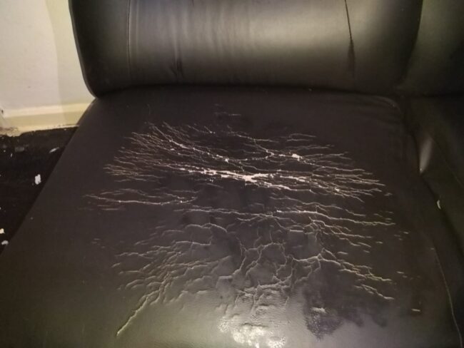 Bonded leather example Bonded leather example